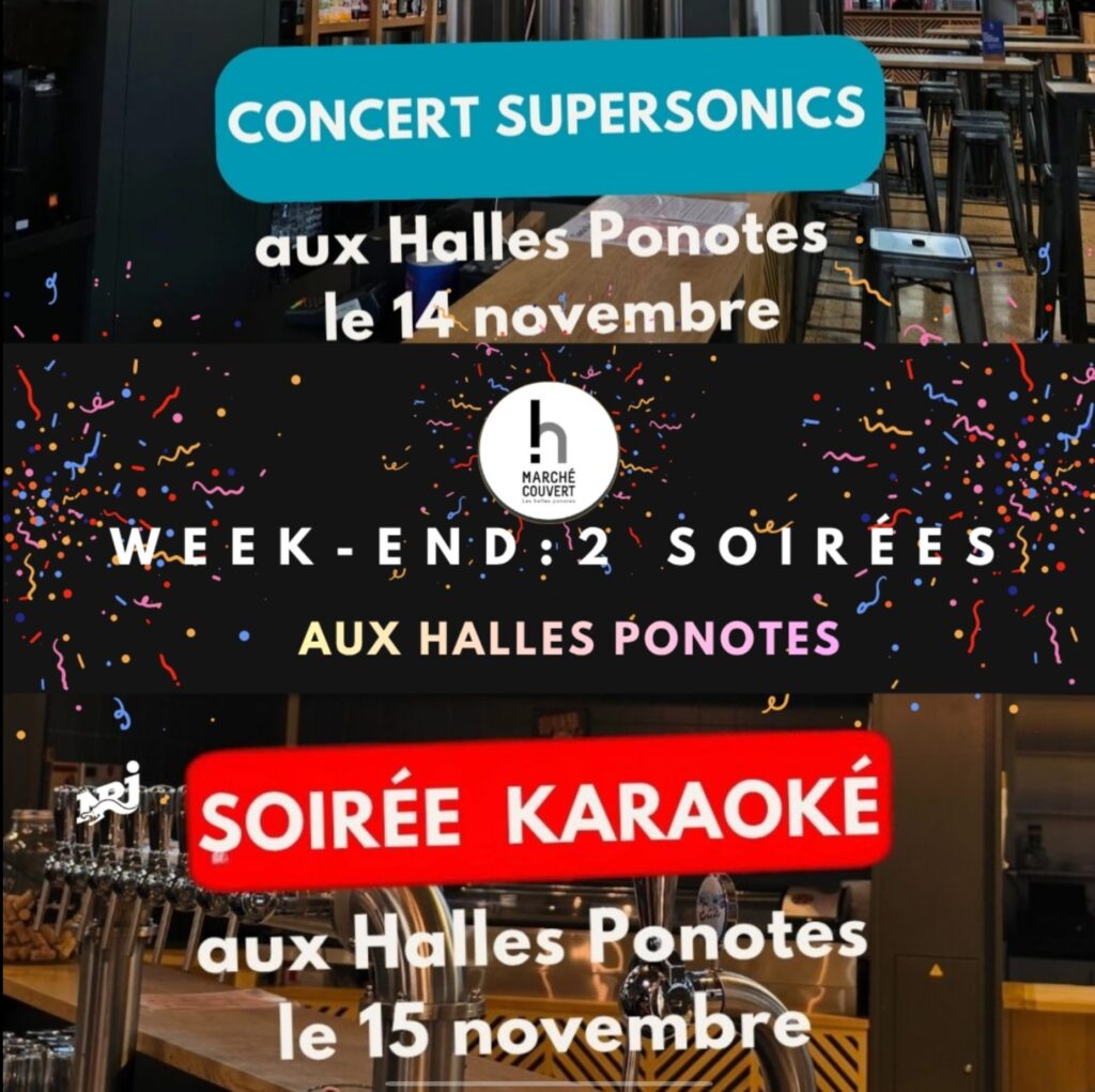 Week-end : 2 soirées
